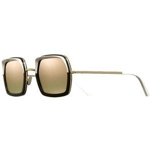 NEW Cutler and Gross Square Gold Black White Sunglasses